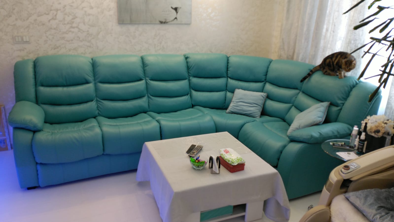 Перетяжка дивана на дому. Зеленодольск